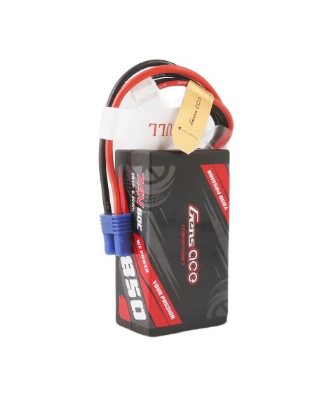 Batería de Gens ace 850mAh 7.4V 2S1P 60C Lipo con enchufe EC2