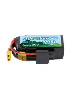 Gens ace Adventure G-Tech 1100mAh 3S1P 11.4V 60C Batería de alto voltaje Lipo XT30