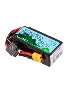 Batería Gens ace 4300mAh 3S 60C HV LiPo con enchufe XT60 y 1To3 | Series de aventura | G-Tech