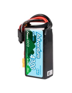 Batería Gens ace 4300mAh 3S 60C HV LiPo con enchufe XT60 y 1To3 | Series de aventura | G-Tech 2