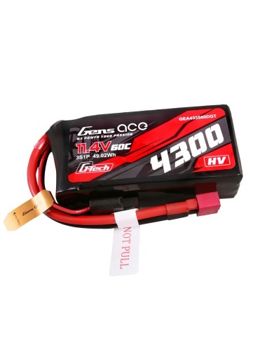 Gens ace G-Tech 4300mAh 3S1P 11.4V 60C Lipo batería con enchufe en T
