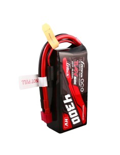 Gens ace G-Tech 4300mAh 3S1P 11.4V 60C Lipo batería con enchufe en T 2