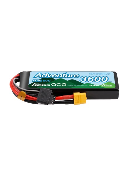 Gens ace 3600mAh 3S 60C HV Lipo Batería con XT60 | Aventura | G-Tech