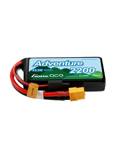 Gens ace Adventure G-Tech 2200mAh 3S1P 11.1V 60C Lipo Batería XT60