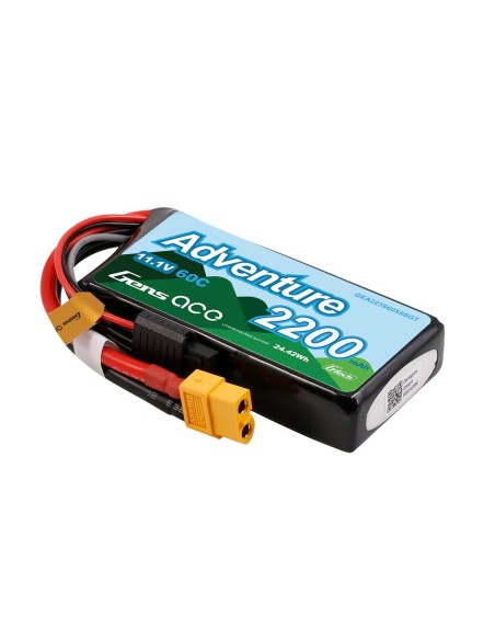 Gens ace Adventure G-Tech 2200mAh 3S1P 11.1V 60C Lipo Batería XT60