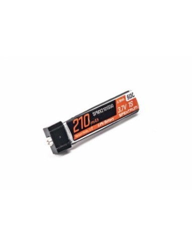 3.7V 210mAh 1S 50C LiPo Battery: JST PH 1.25 (Ultra Micro) Connector