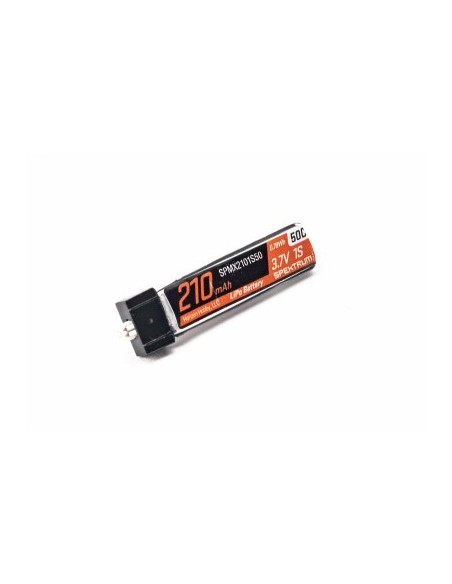 3.7V 210mAh 1S 50C LiPo Battery: JST PH 1.25 (Ultra Micro) Connector