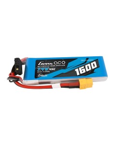 Batería Lipo Gens ace G-Tech de 1600 mAh, 7,4 V, 45C, 2S1P con conector XT60.