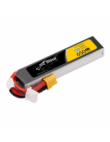 Batería Lipo Tattu 2s 650mAh 95C7.6V HV con conector XT30 de gran capacidad