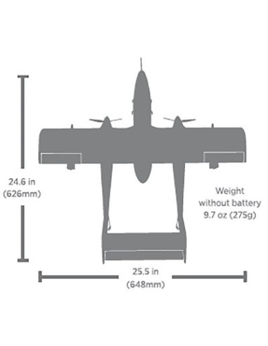 E-flite Micro OV-10 Bronco 645mm BNF Basic with AS3X and SAFE Select