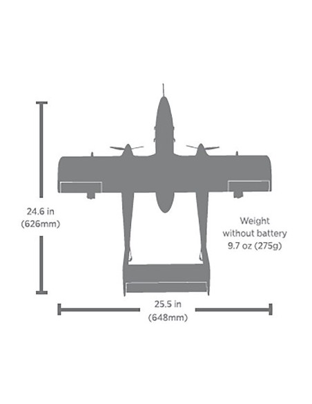 E-flite Micro OV-10 Bronco 645mm BNF Basic with AS3X and SAFE Select