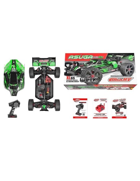 ASUGA XLR 6S - RTR - VERDE - Brushless Power 6S - Sin batería - Sin cargador