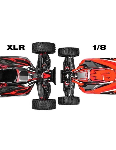 ASUGA XLR 6S - RTR - ROJO - Brushless Power 6S - Sin batería - Sin cargador