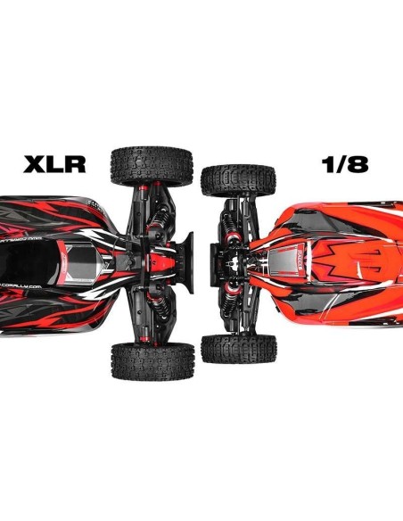 ASUGA XLR 6S - RTR - ROJO - Brushless Power 6S - Sin batería - Sin cargador