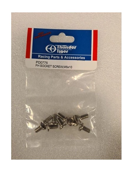 Tornillo de cabeza hueca FH, M5 x 10 PD0775 Thunder Tiger