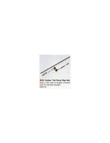 Conjunto de tubo de transmisión de cola de carbono Hirobo EX: 0404-141