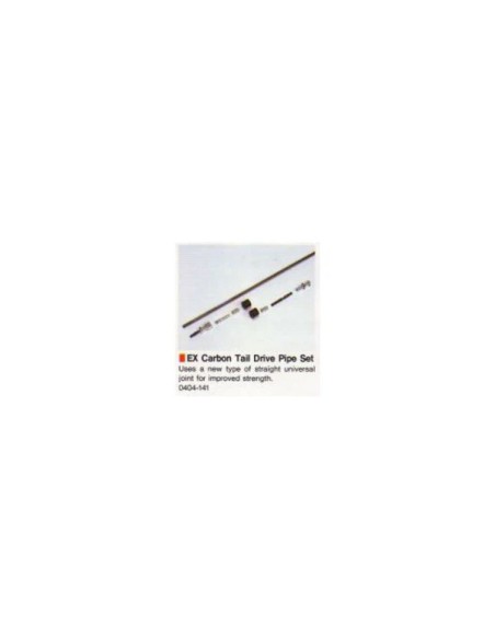 Conjunto de tubo de transmisión de cola de carbono Hirobo EX: 0404-141