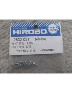 Tornillo de tapa de pieza de helicóptero Hirobo M26x6