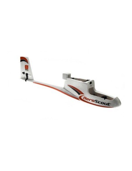 Fuselage with Elevator-Rudder Servos: AeroScout