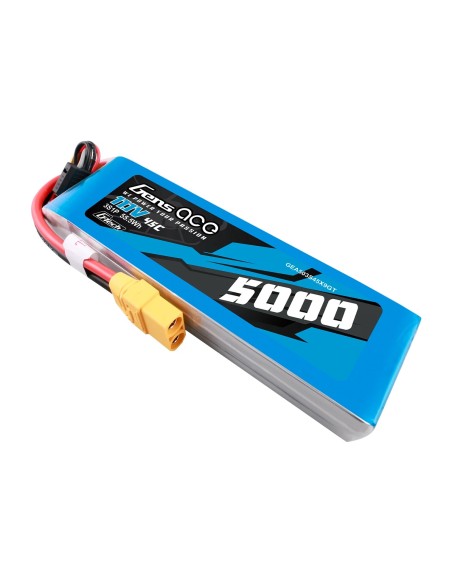 Gens ace G-Tech 5000mAh 11.1V 45C 3S1P lipo battery with XT90 Plug