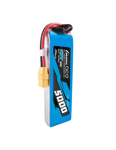 Gens ace G-Tech 5000mAh 11.1V 45C 3S1P lipo battery with XT90 Plug