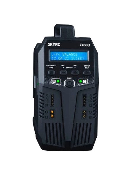 CARGADOR T400Q LIPO 1-6S 4X100W 240V AC SKYRC