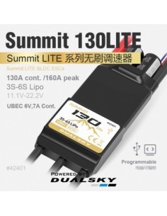 Controlador electrónico de velocidad (ESC) Dualsky Summit 130 Lite
