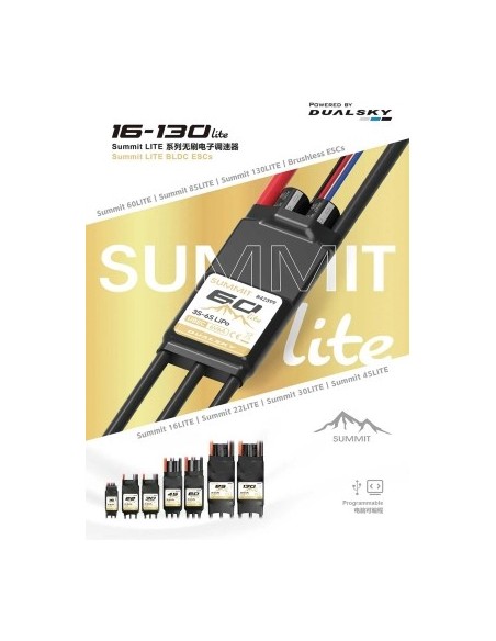 Controlador electrónico de velocidad (ESC) Dualsky Summit 130 Lite
