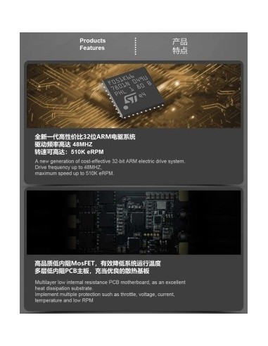Controlador electrónico de velocidad (ESC) Dualsky Summit 130 Lite