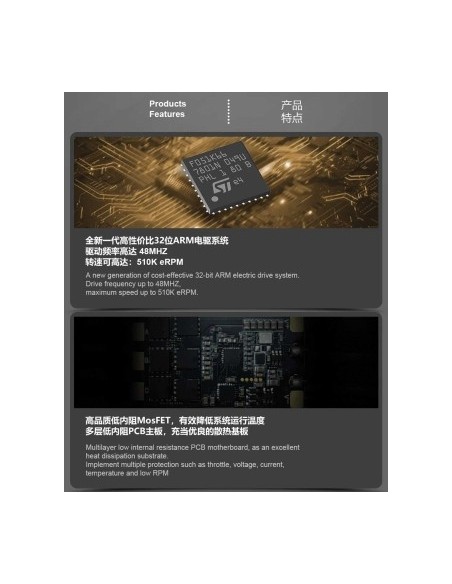 Controlador electrónico de velocidad (ESC) Dualsky Summit 130 Lite