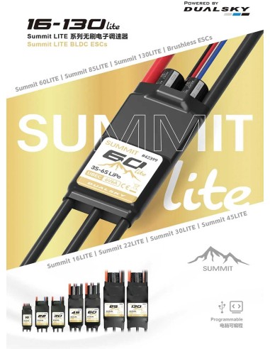 Controlador electrónico de velocidad (ESC) Dualsky Summit 85 Lite