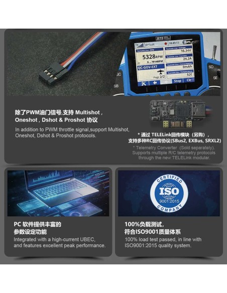 Controlador electrónico de velocidad (ESC) Dualsky Summit 85 Lite