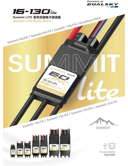 Controlador electrónico de velocidad Dualsky Summit 60Lite
