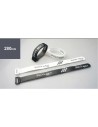 SUJETADOR DE BATERÍA DUALSKY V2 280MM BATERÍA VELCRO 2 PIEZAS. BLANCO, 2 STK. NEGRO