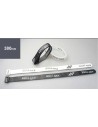 SUJETADOR DE BATERÍA DUALSKY V2 380MM BATERÍA VELCRO 2 PIEZAS. BLANCO, 2 STK. NEGRO