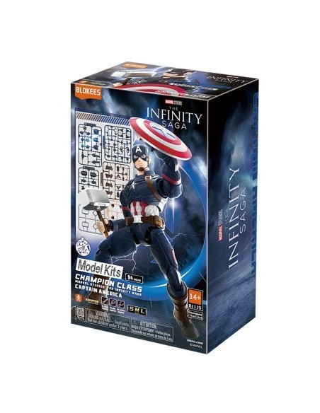 Figura Champion Class Marvel Infinity Saga: Capitán América Model Kit
