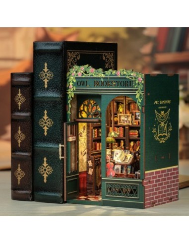 Book Nook Librería "Owl Bookstore" con 88 piezas.