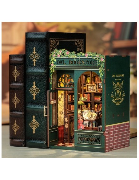 Book Nook Librería "Owl Bookstore" con 88 piezas.