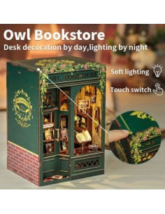 Book Nook Librería "Owl Bookstore" con 88 piezas. 2