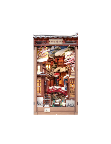 Cutebee Book Nook Kyoto Snow Whisper con 286 piezas