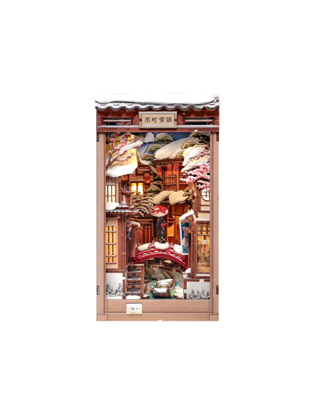 Cutebee Book Nook Kyoto Snow Whisper con 286 piezas