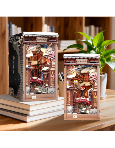 Cutebee Book Nook Kyoto Snow Whisper con 286 piezas