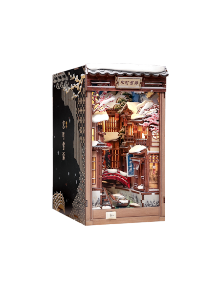 Cutebee Book Nook Kyoto Snow Whisper con 286 piezas