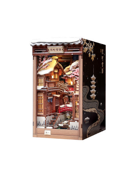 Cutebee Book Nook Kyoto Snow Whisper con 286 piezas