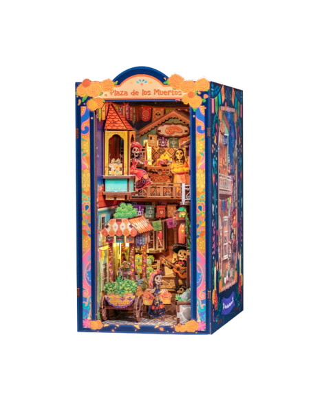 Cutebee Book Nook Plaza de los Muertos con 350 piezas