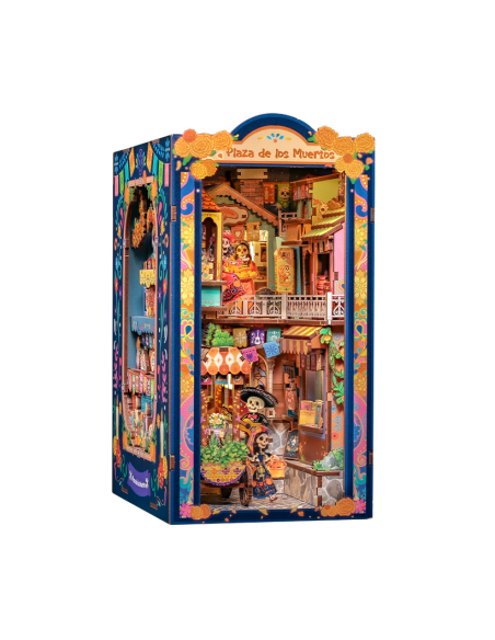 Cutebee Book Nook Plaza de los Muertos con 350 piezas