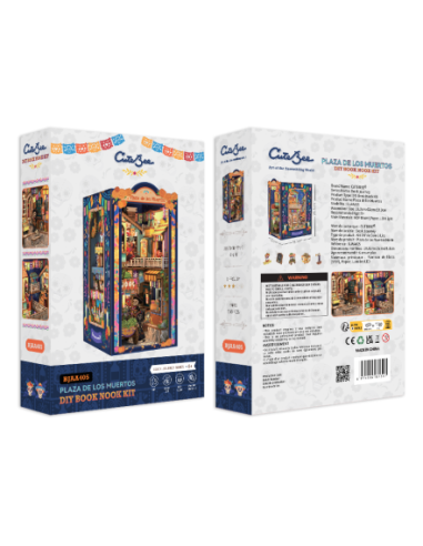 Cutebee Book Nook Plaza de los Muertos con 350 piezas