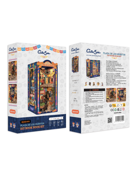 Cutebee Book Nook Plaza de los Muertos con 350 piezas