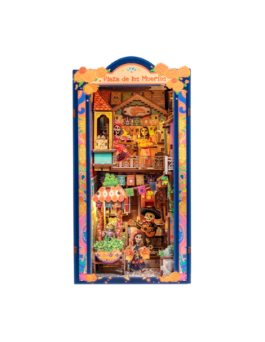 Cutebee Book Nook Plaza de los Muertos con 350 piezas