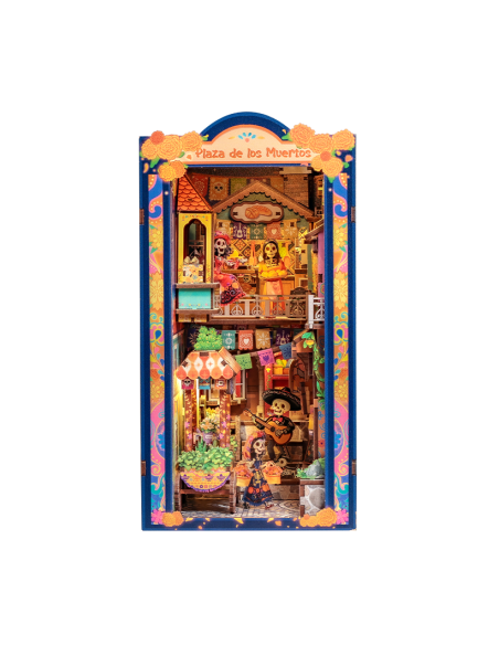 Cutebee Book Nook Plaza de los Muertos con 350 piezas